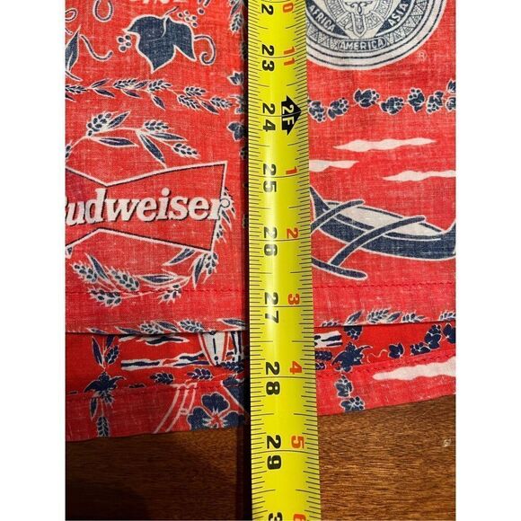 CLASSIC BUDWEISER HAWAIIAN SHIRT SURFING & BEER KE NUI SZ: L - Picture 5 of 6